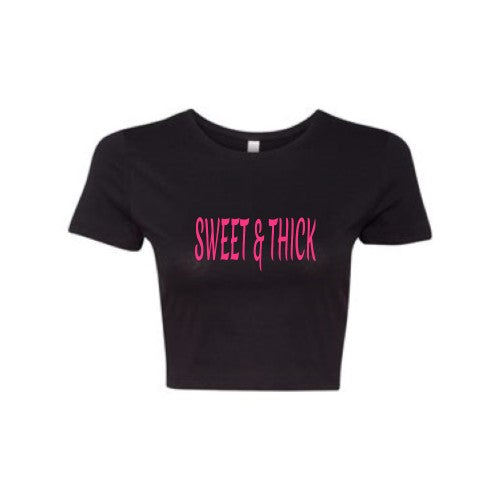 Women's Black Crop Top - Black