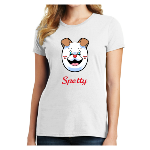 Spotty (women's ) white t-shirt